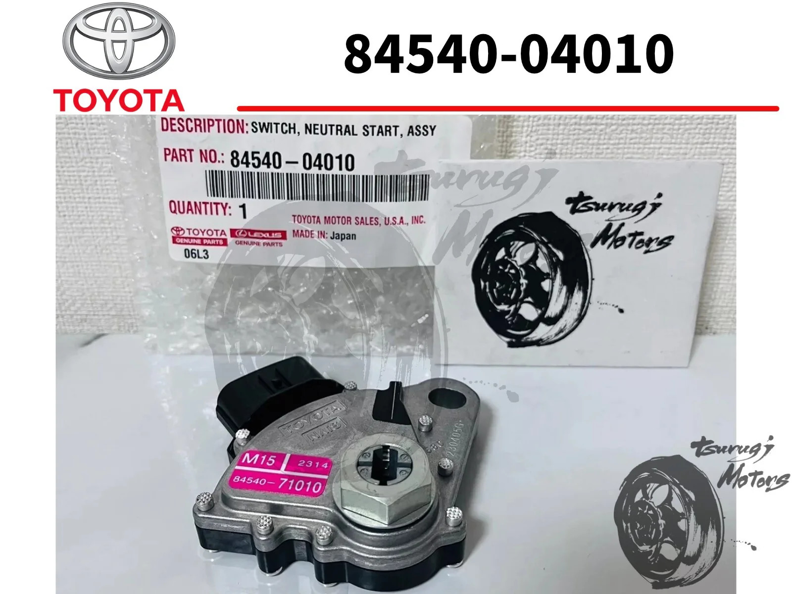 Toyota Lexus Genuine OEM 84540-04010 Neutral Safety Switch OEM New