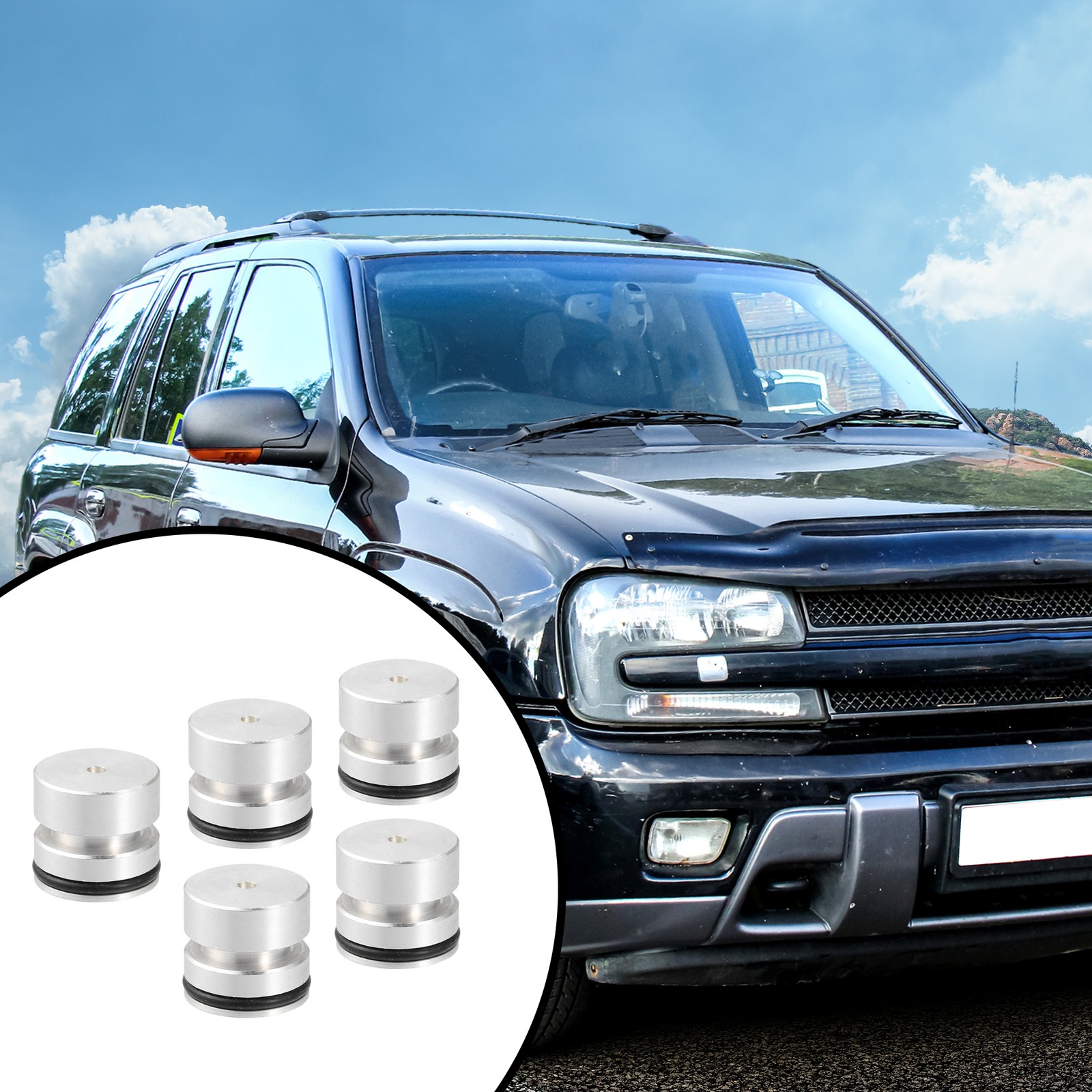 1 Set Relay O-Ring End Plug Kit for GMC 4L60-E 4L65-E 4L70-E Aluminum Alloy