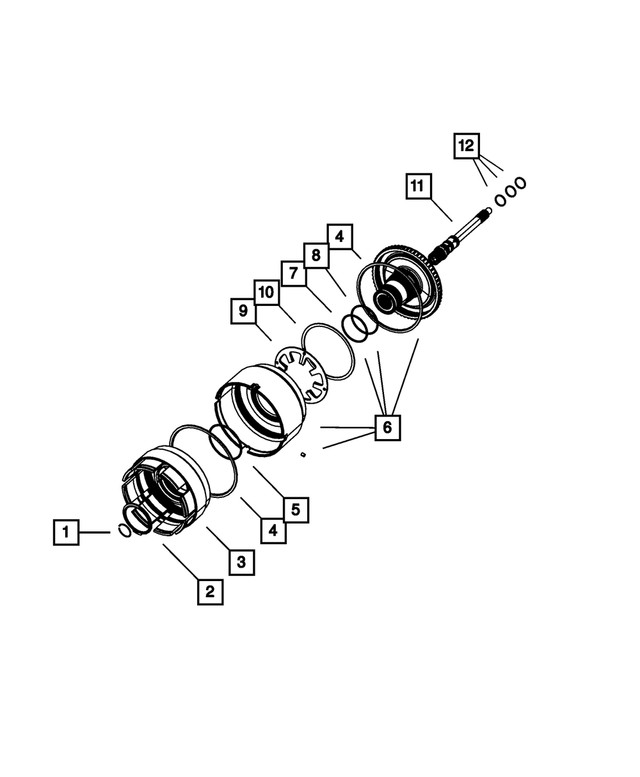 Genuine Mopar Input Clutch Hub Package 5017518AB