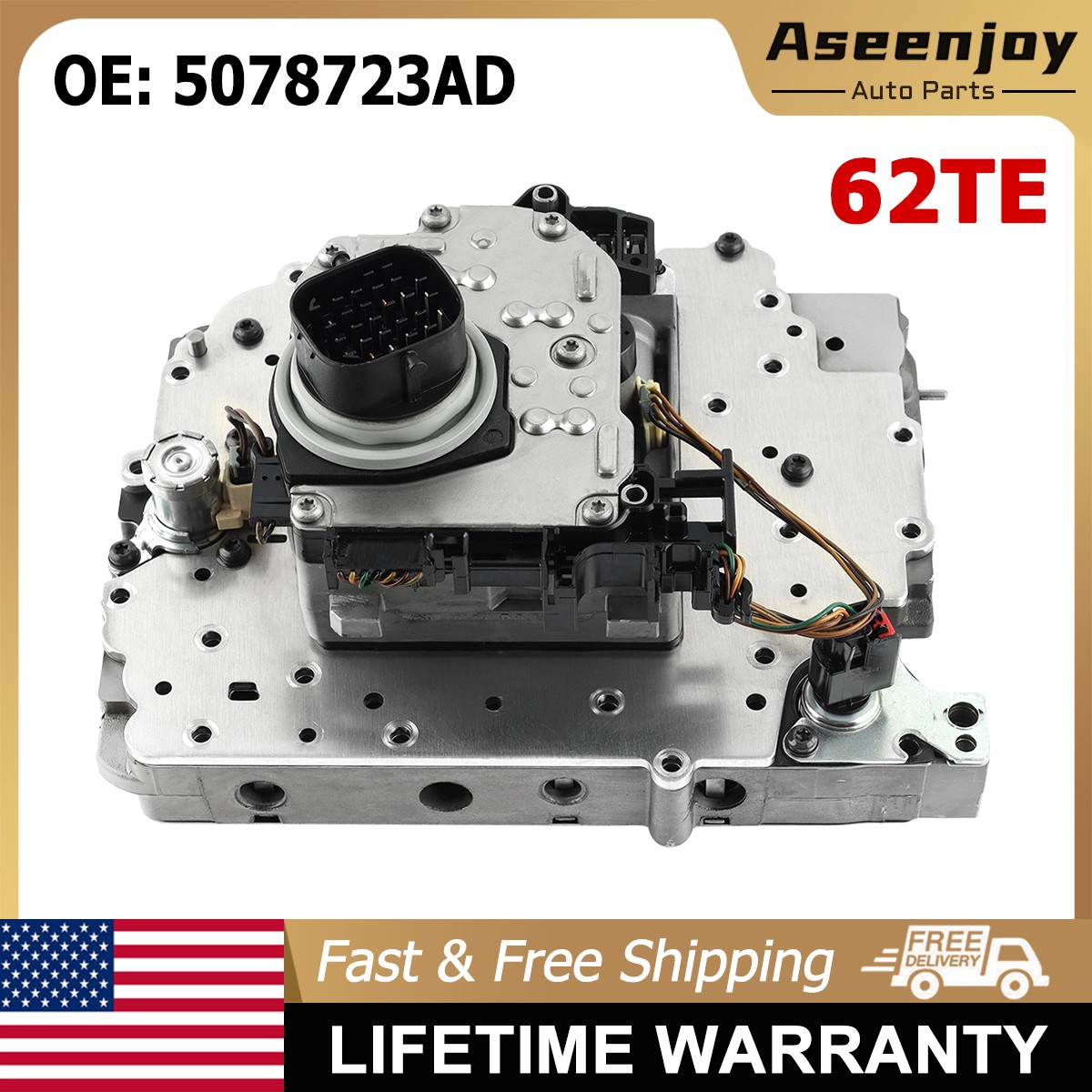 For Dodge Chrysler Ram 6 Speed 62TE OEM Transmission Valve Body w/ Solenoid Pack