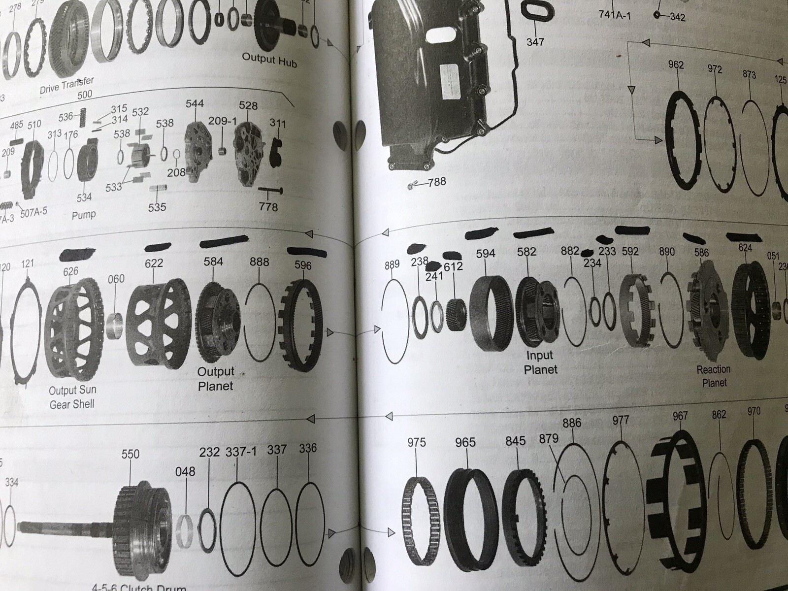 GM Ford 6F50 6F55 6T70 6T75 Planet Set Reaction Planet Input And Output Planet
