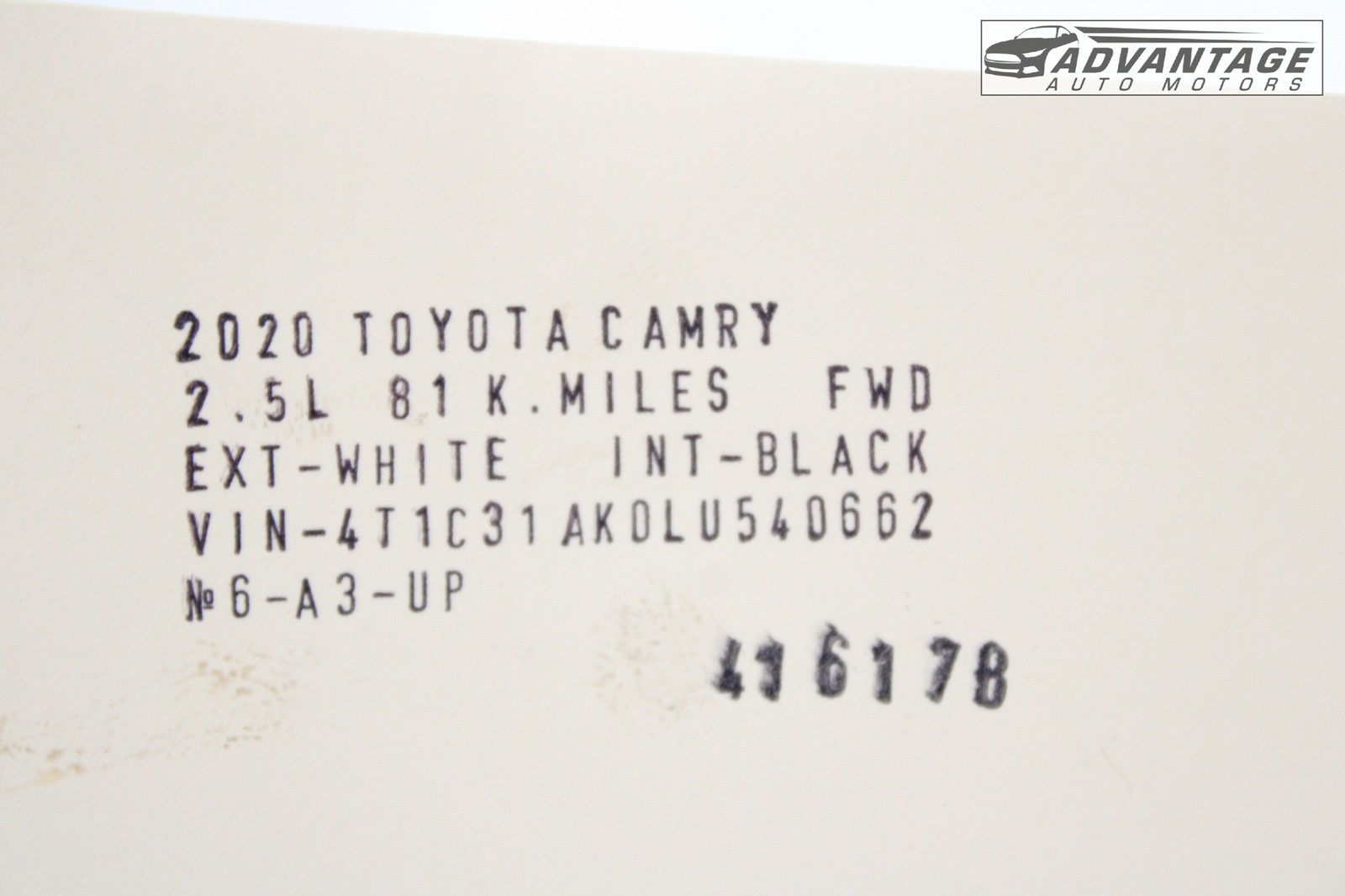 2018-2024 TOYOTA CAMRY FWD P710 ECVT AUTO TRANSMISSION PLANETARY GEAR 81K OEM