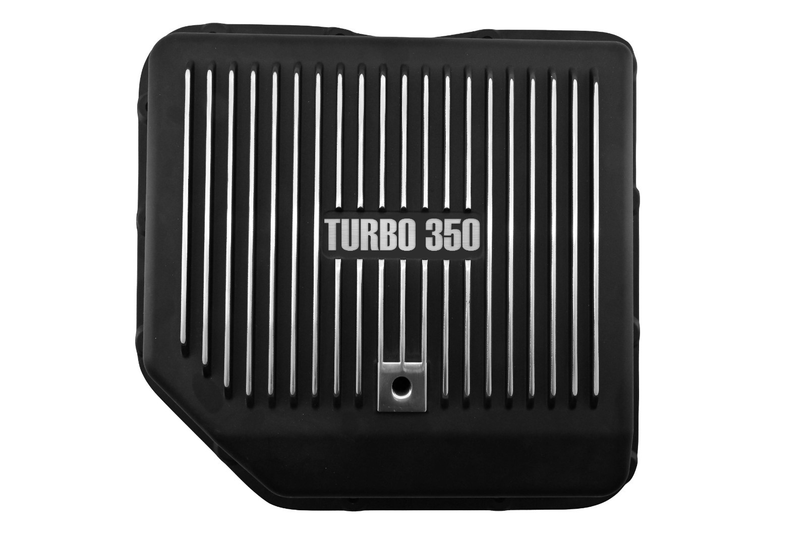 Chevy GM TH-350 Deep Aluminum Transmission Pan Laser-Etched Turbo 350 Black