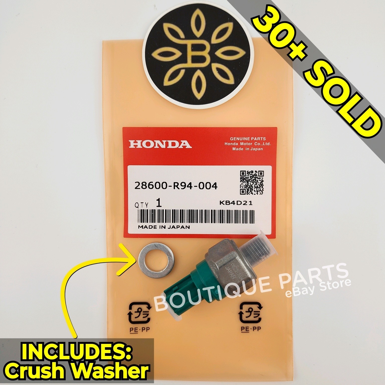OEM Genuine for Honda Oil Pressure Sensor Transmission 28600-R94-004 Trans AT