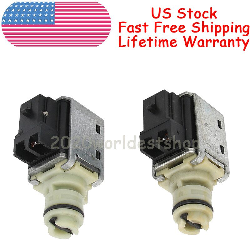 Pair 4T65E Transmission 1-2 3-4 Shift Solenoids 10478124 For GM 97-Up Alero 4T65