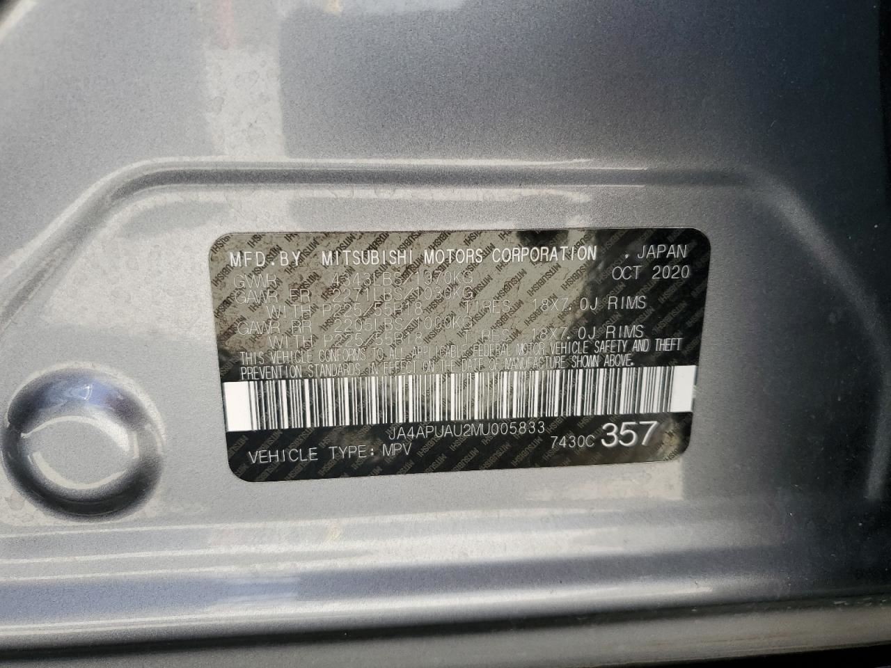 TRANSMISSION OIL COOLER OEM 2010 MITSUBISHI OUTLAN SP 1YR WRNTY 2920A103