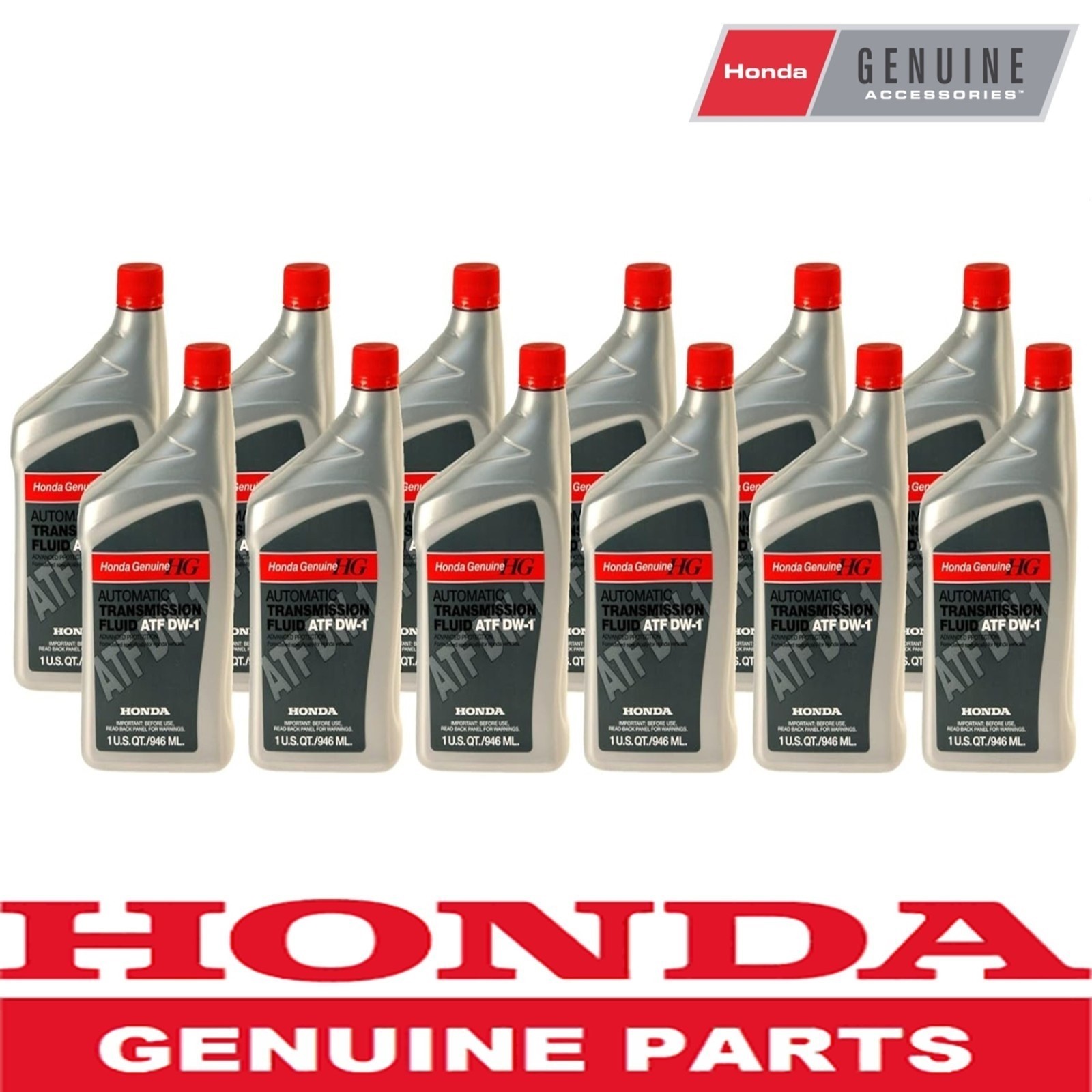 12 Pack GENUINE Automatic Transmission oil Fluid ATF DW1 (FOR HOND Acura)