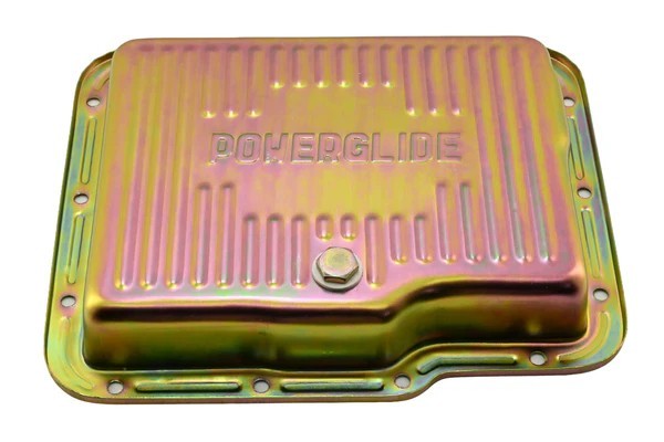 Chevy GM Powerglide Transmission Pan Zinc Plated 2″ Deep Stock Capacity