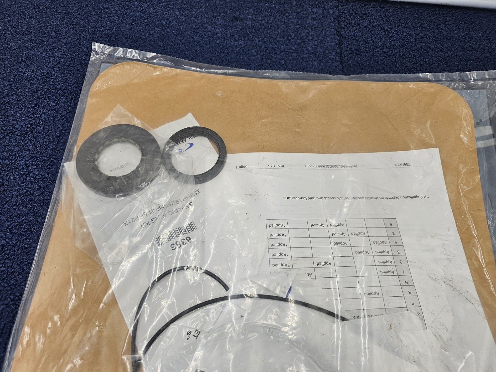 Seal Aftermarket Products T209002AX ZF6HP19 ZF6HP19X Transmission Gasket / Seal