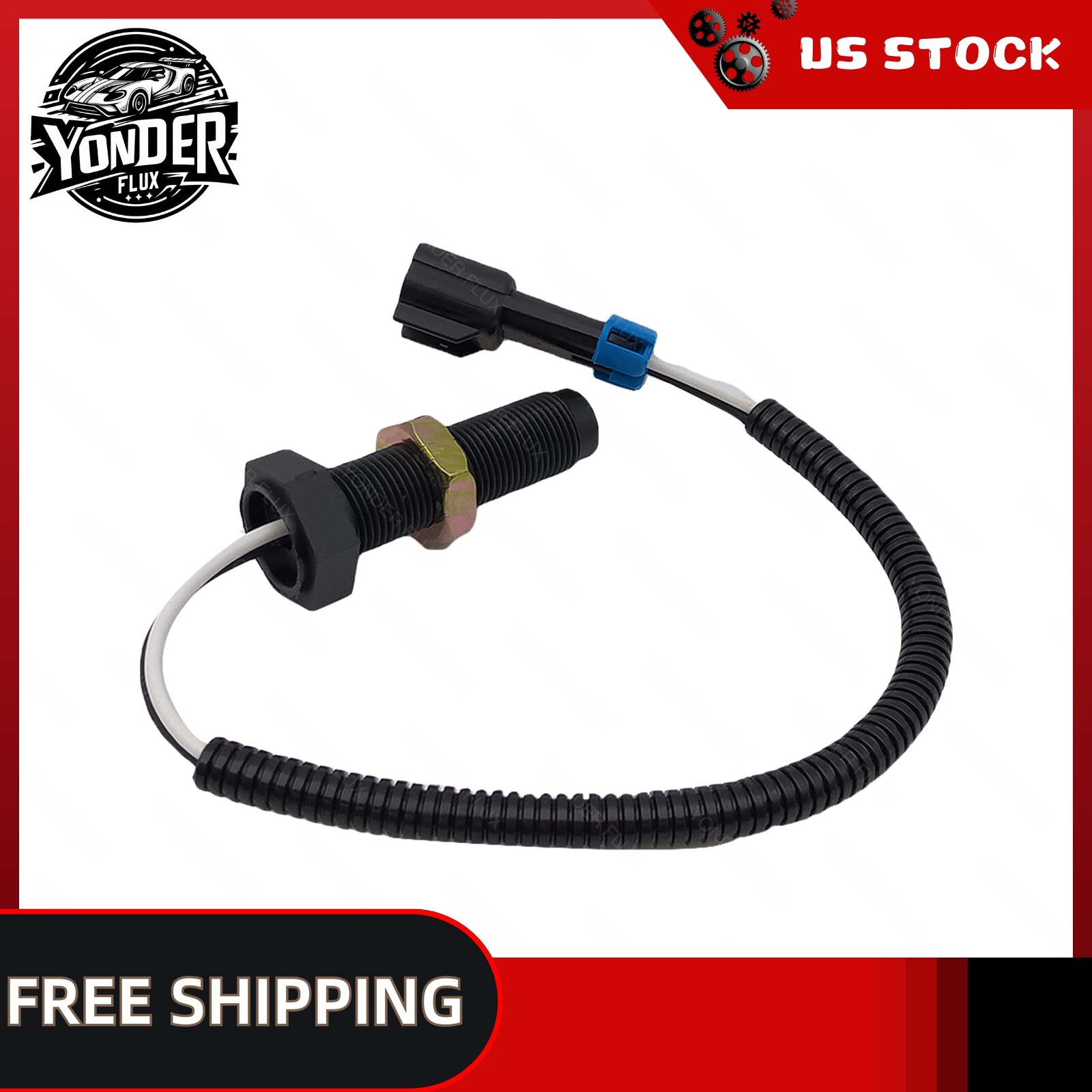 Single Connector 2 Prong Screw In Type Speed Sensor for Mack Eaton Trans 5055505