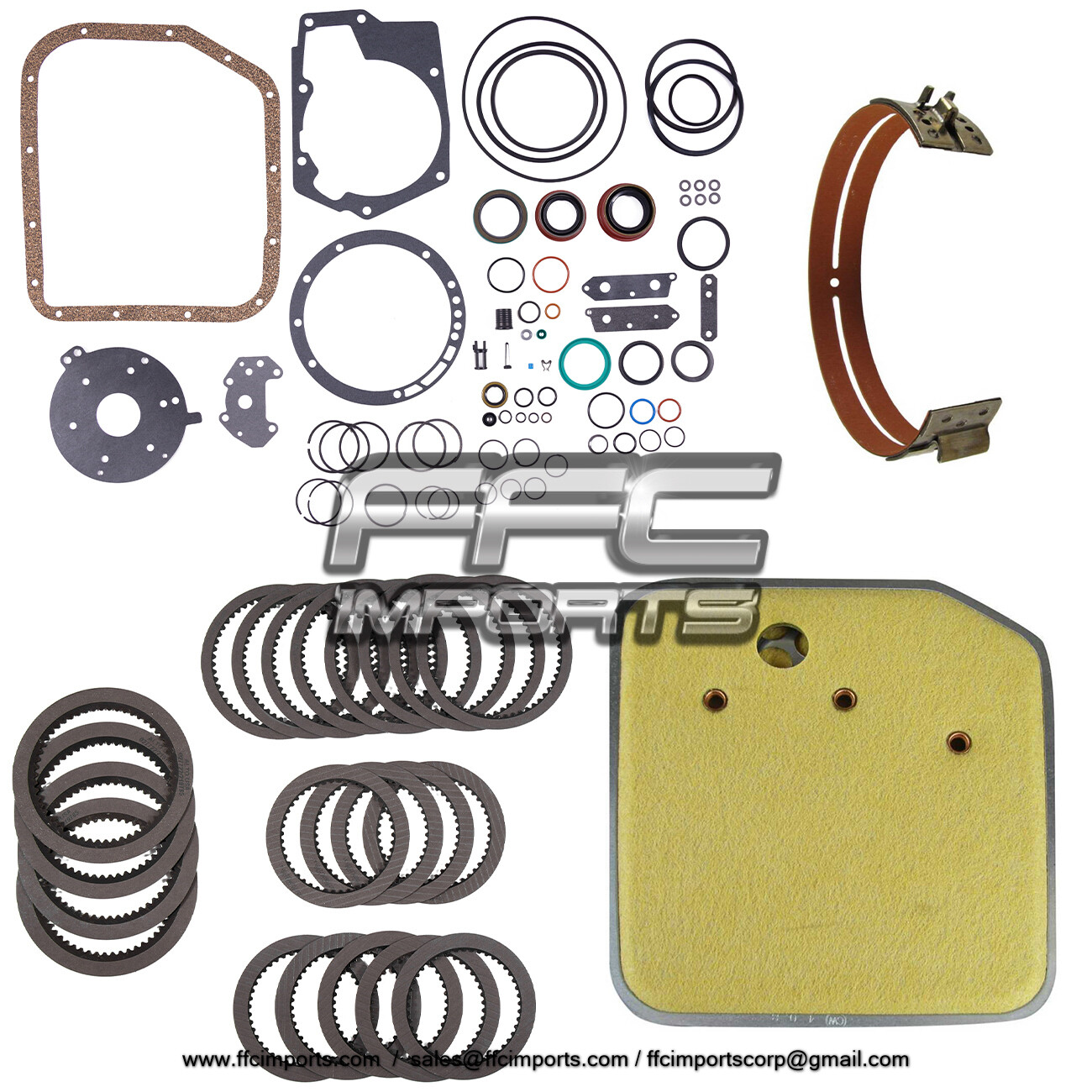 A500 40RH 42RH 44RE Transmission Master Rebuild Kit 1988-97 Friction Filter Band