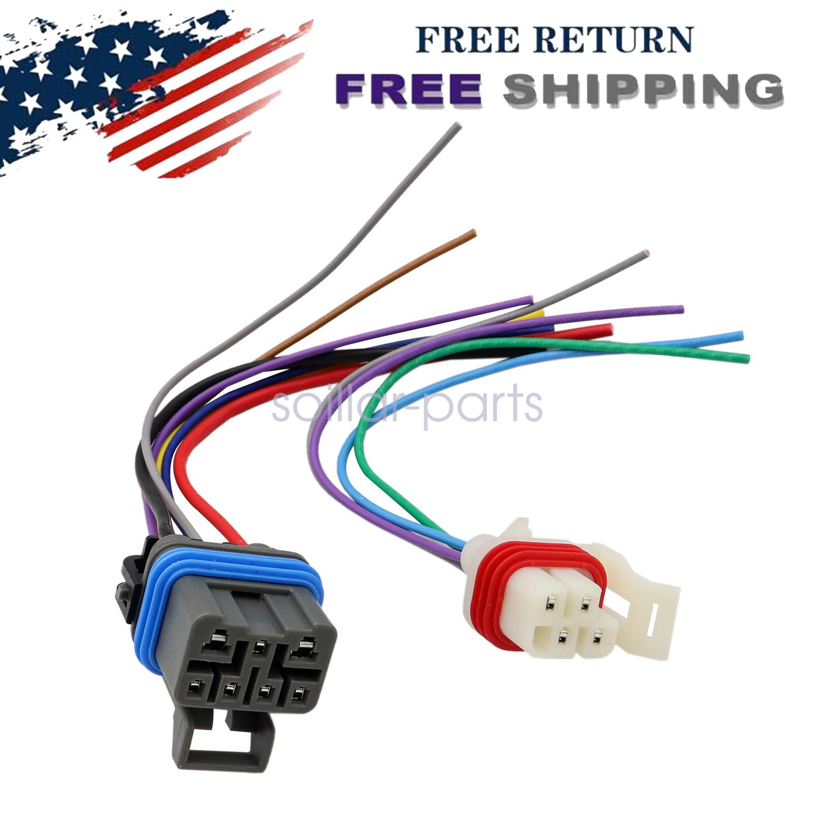 Fit Chevy 4L60E 4L80E 7-Pin & 4-Pin Wire Leads Neutral safety Switch Connector