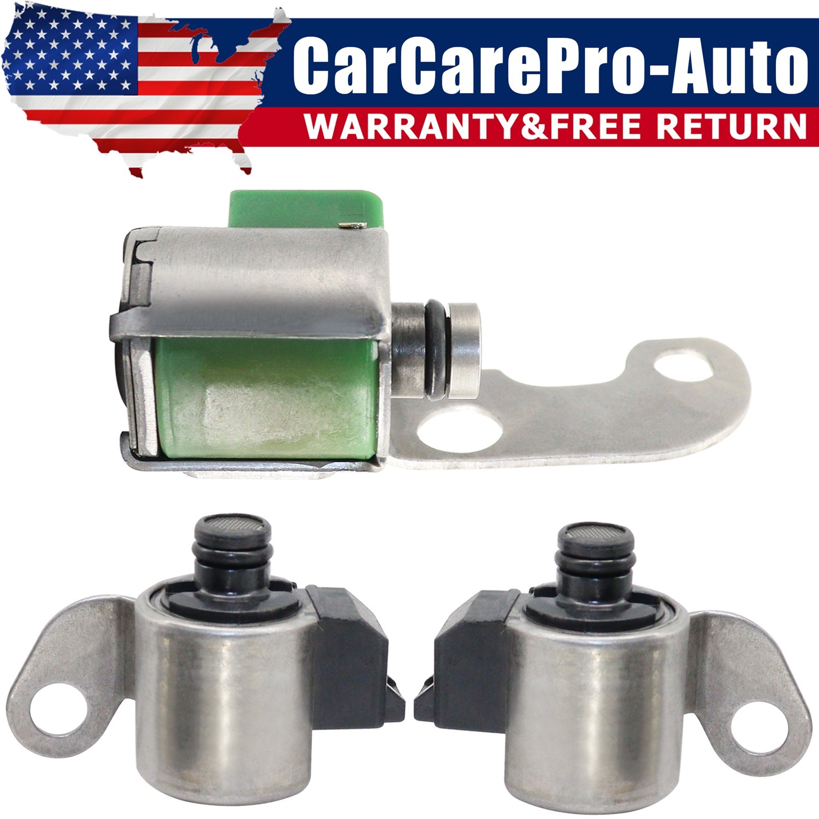 3Pcs S1 & S2 & SL Transmission Shift Solenoid Kit For Toyota Corolla 1.8L Matrix