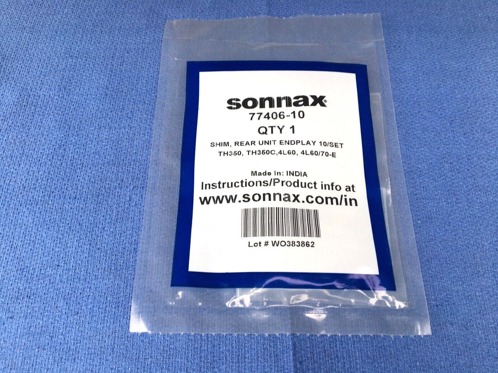 TH350 4L60E 700R4 Rear Case End Play Shims 77406-10 Sonnax (10) .010″ Turbo 350