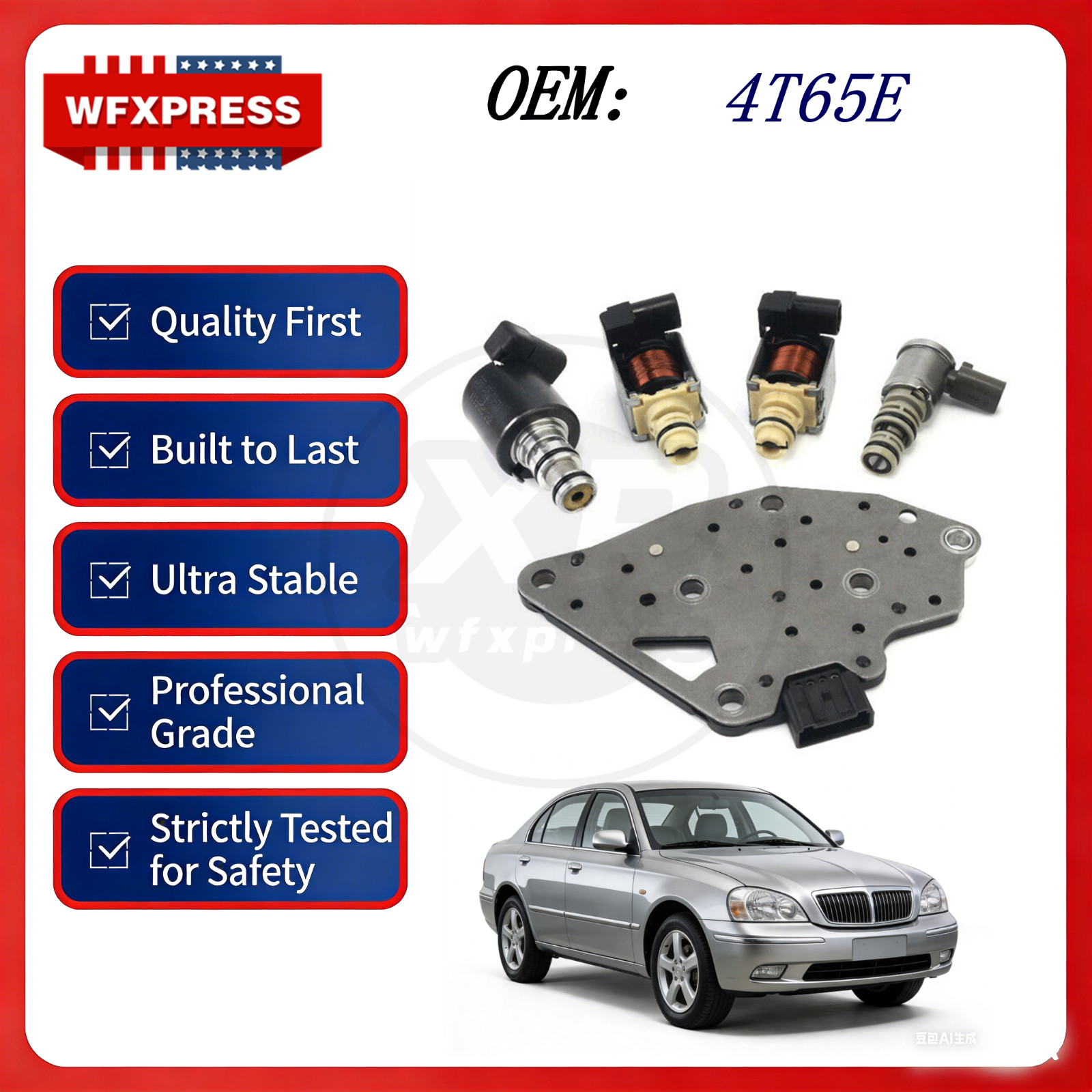 4T65E Transmission Solenoid Valve Kit For Buick Chevy Pontiac 3.4L 3.8L 2000-13