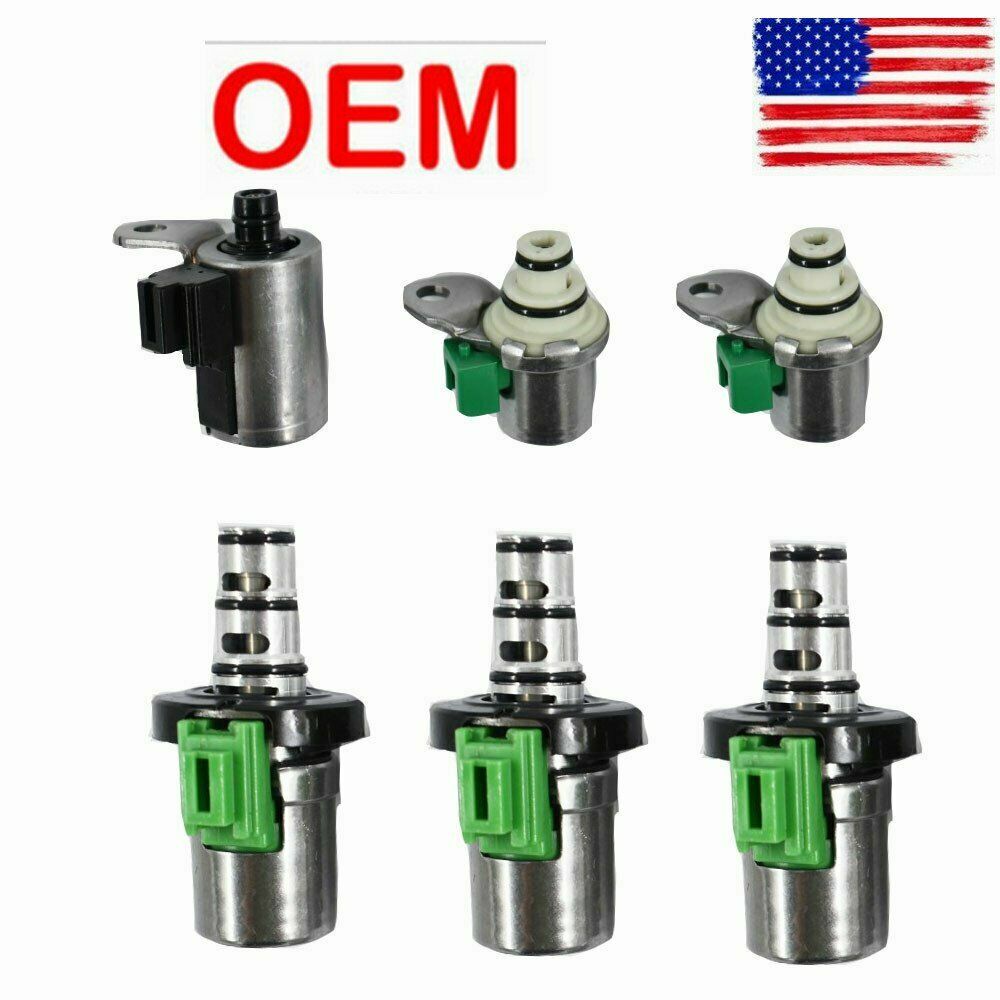 6PCS 4F27E Transmission Complete Solenoid Set For Ford Focus Mazda –