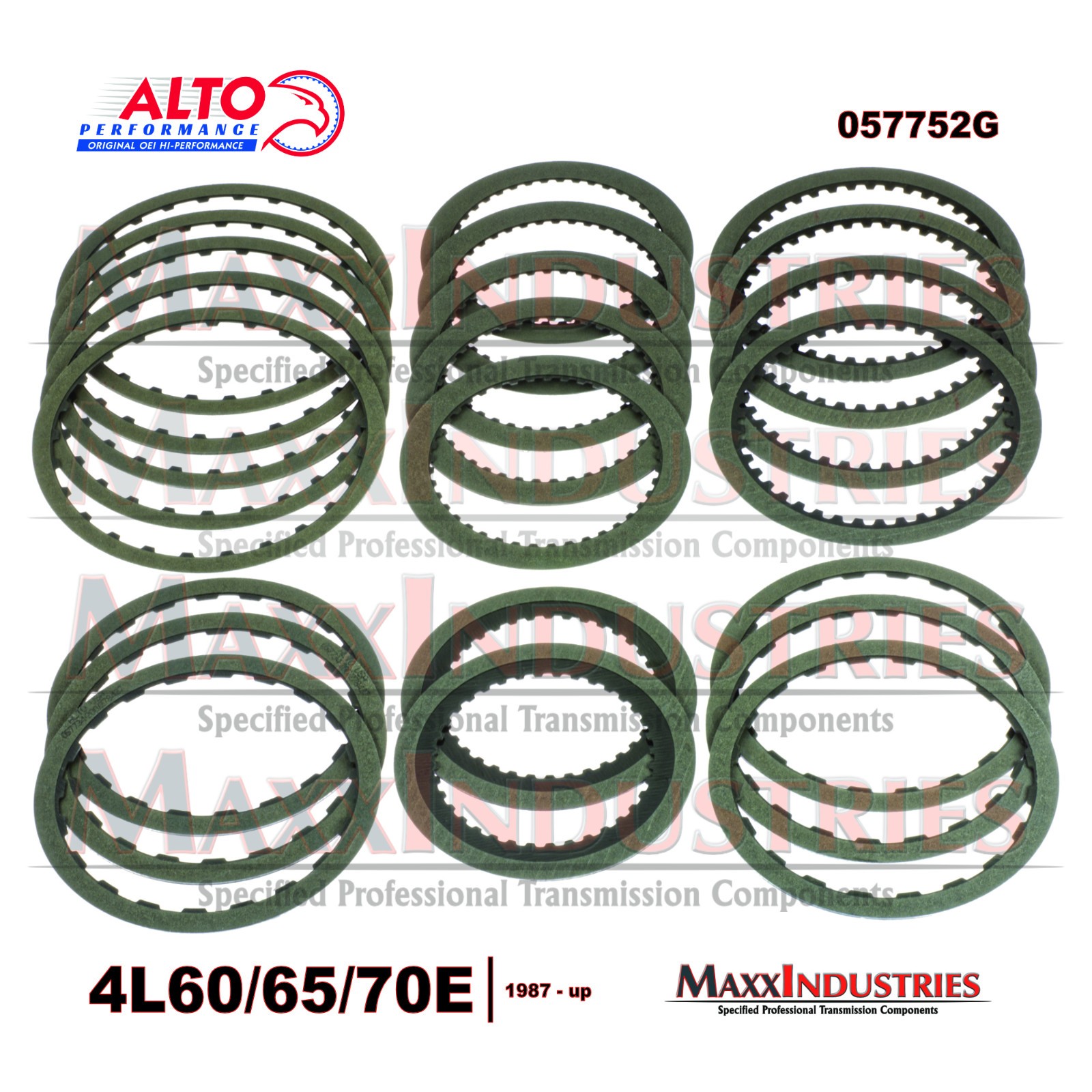 GM 4L60E Transmission Rebuild Kit w/Alto High Energy Green Clutches (1997-2003)