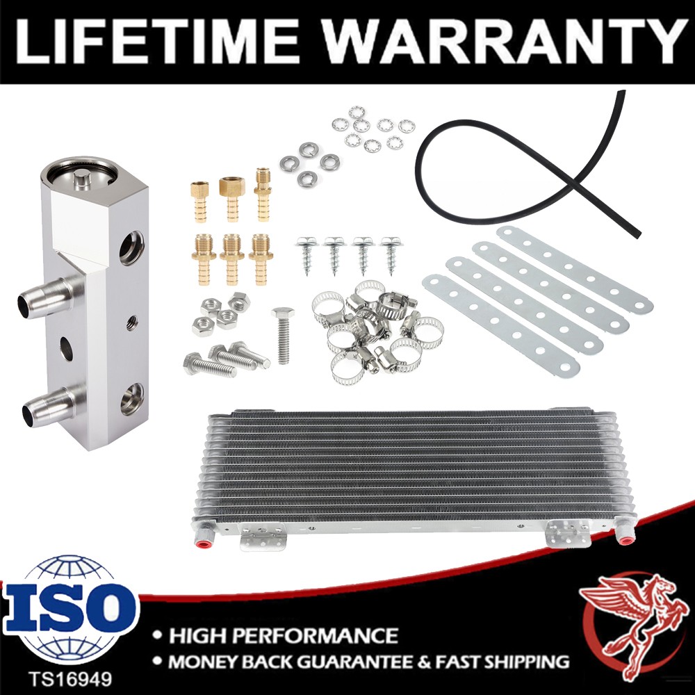 40K Transmission Oil Cooler &Trans Cooler Thermal Bypass Valve Set For Silverado