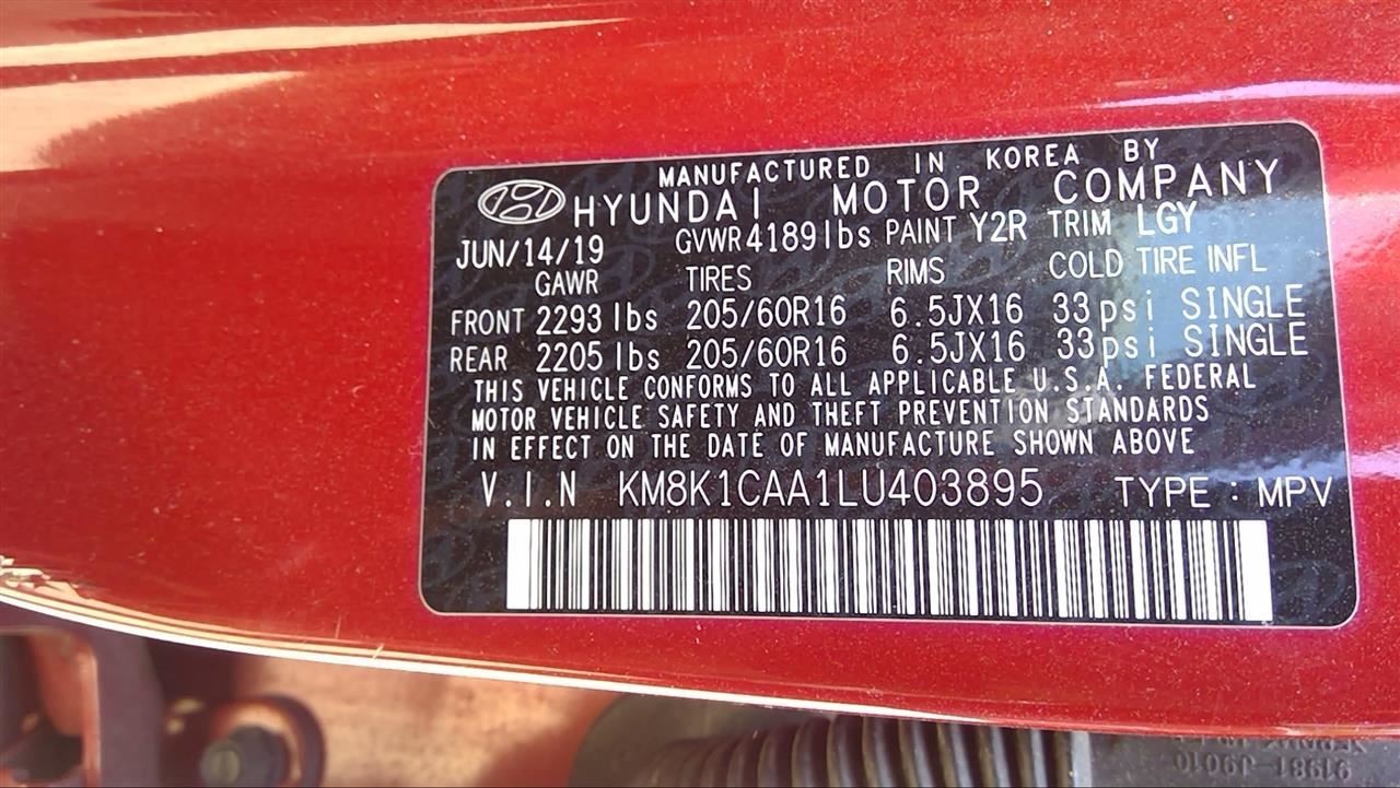 Transmission AWD 2.0L Fits 18-21 KONA 11783812