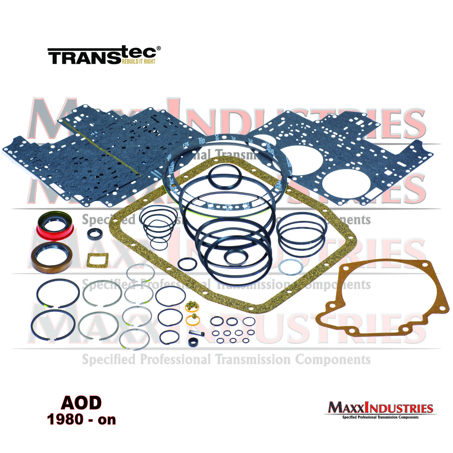 1980-UP AOD FIOD Ford Transmission Rebuild Kit Overhaul Gaskets Rings and Seals