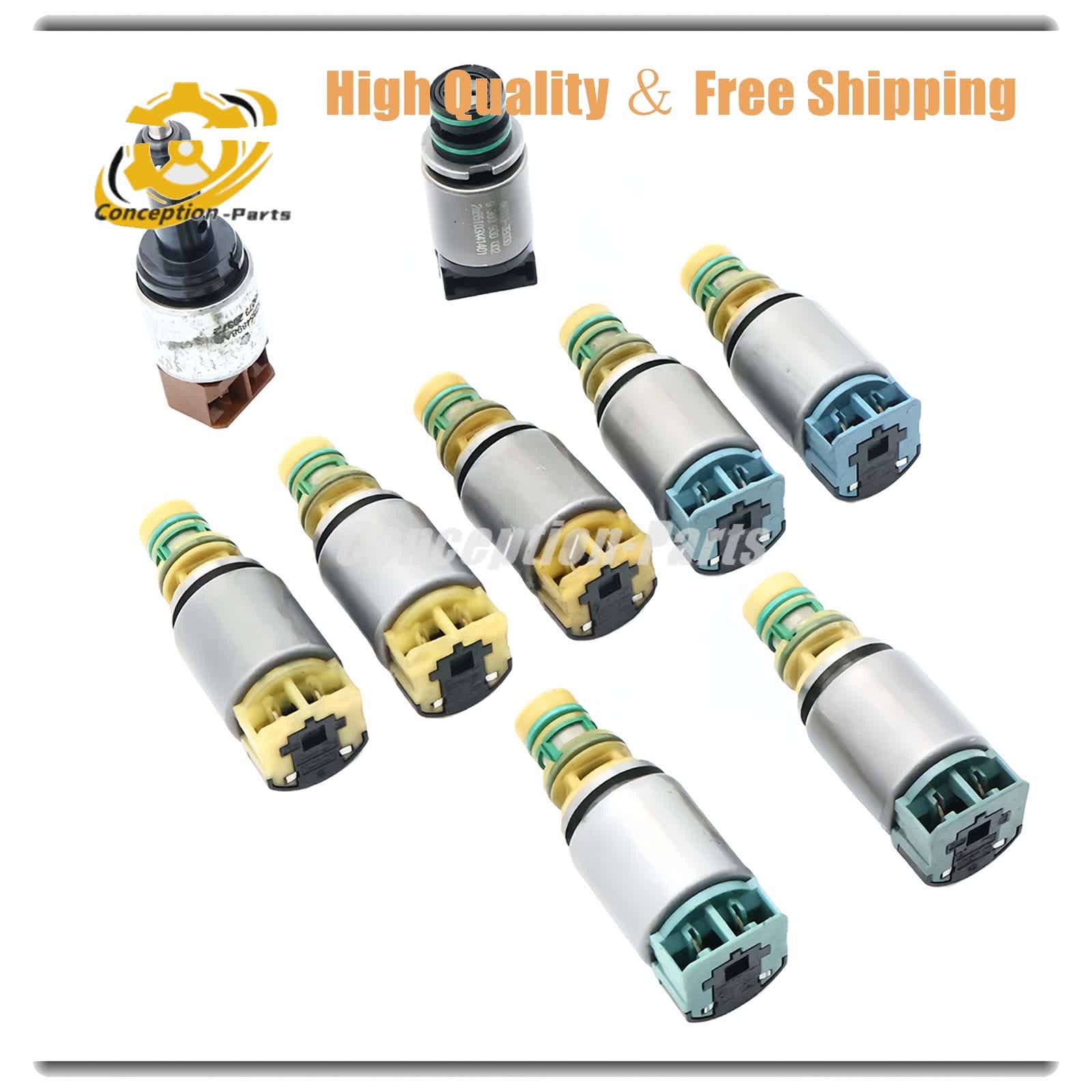 9 Pcs 845RE kit Transmission Solenoid For Dodge Charger 2012-2018 3.6L V6 DFL