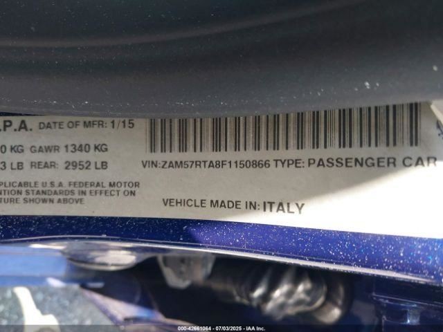 2015 Maserati Ghibli Automatic full-time AWD Transmission 3.0L (80K MILES)