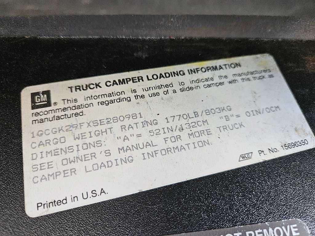 1988-2000 Chevy GMC K1500 Transmission Crossmember 4×4 Mount OEM 2957