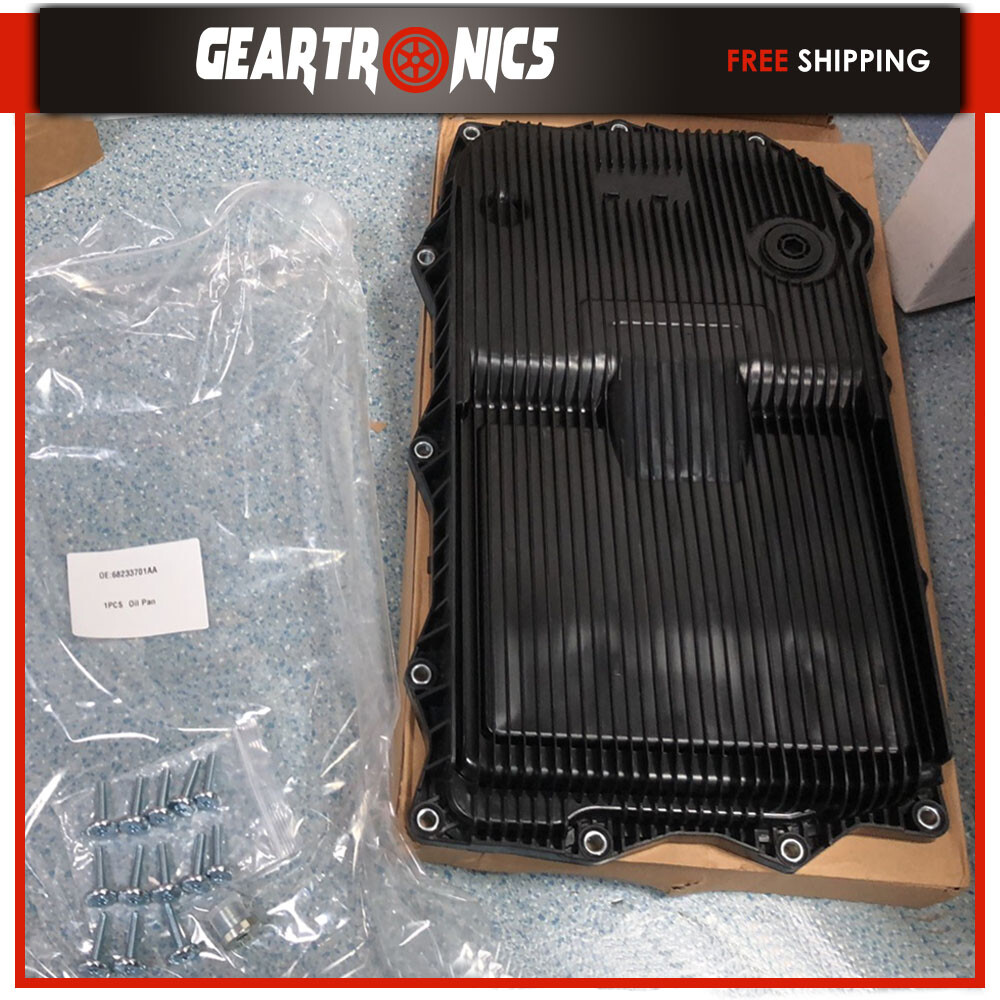 For Ram 1500 Dodge Charger Jeep Grand Cherokee Auto Transmission Oil Pan Black