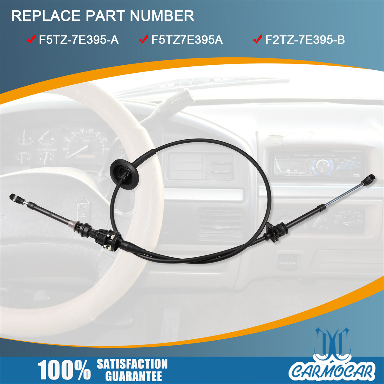 Shifter Cable Automatic Transmission Fits For Ford F-150 F-250 F-350 1992-1997