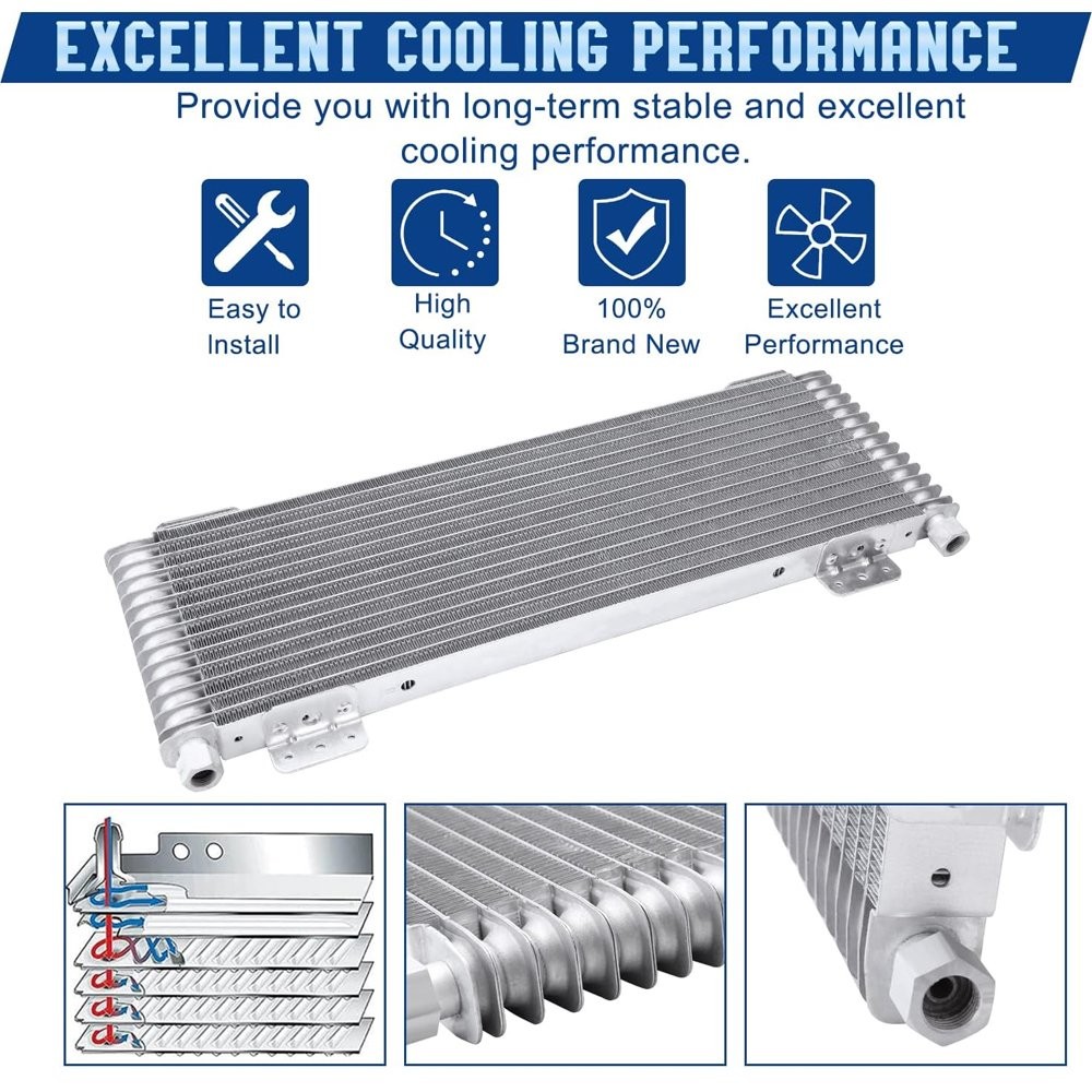 Transmission Cooler Kit With Thermal Bypass Valve For Chevy Silverado GMC Yukon
