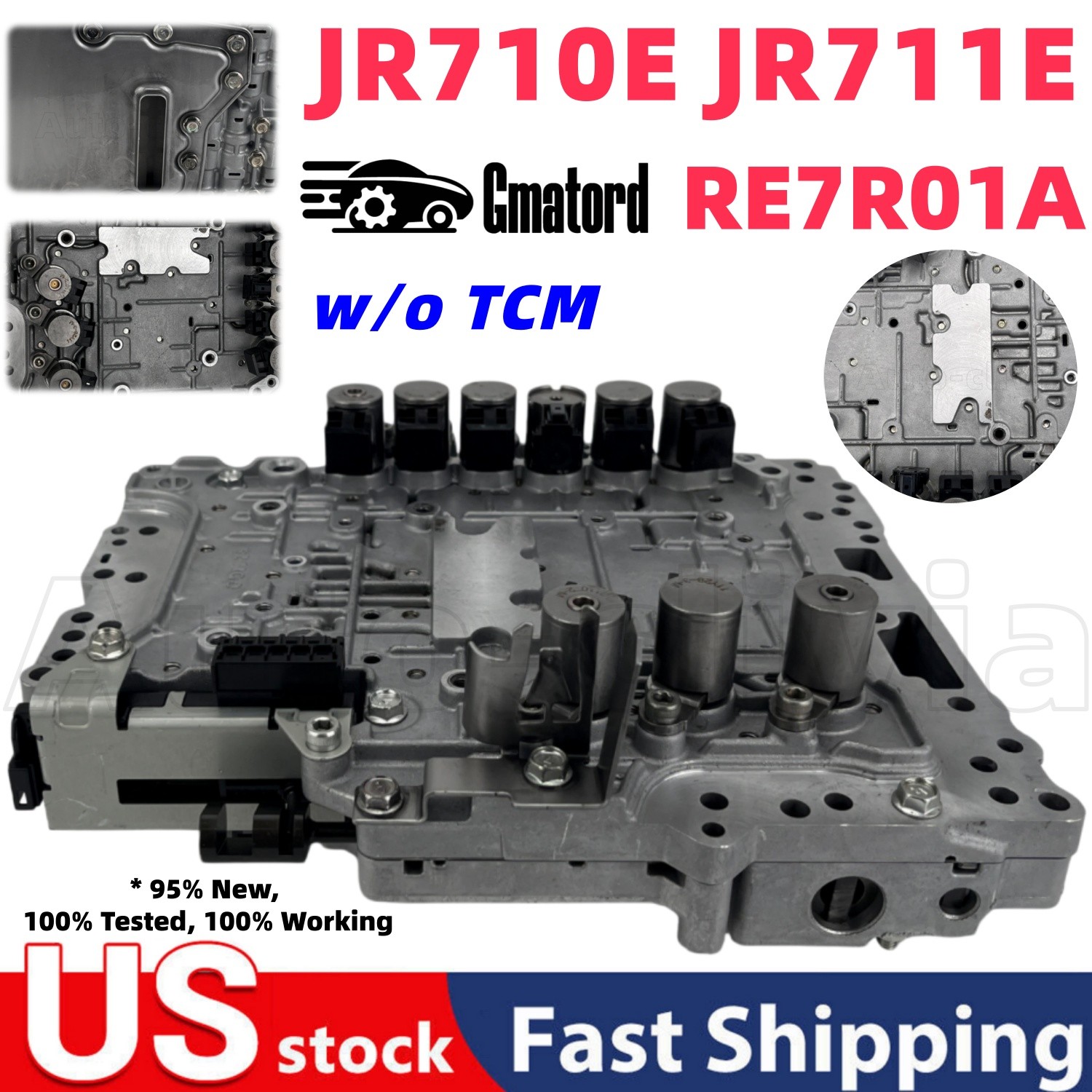 RE7R01A JR710E JR711E Transmission Valve Body w/ Solenoids For Infinity G37 EX37