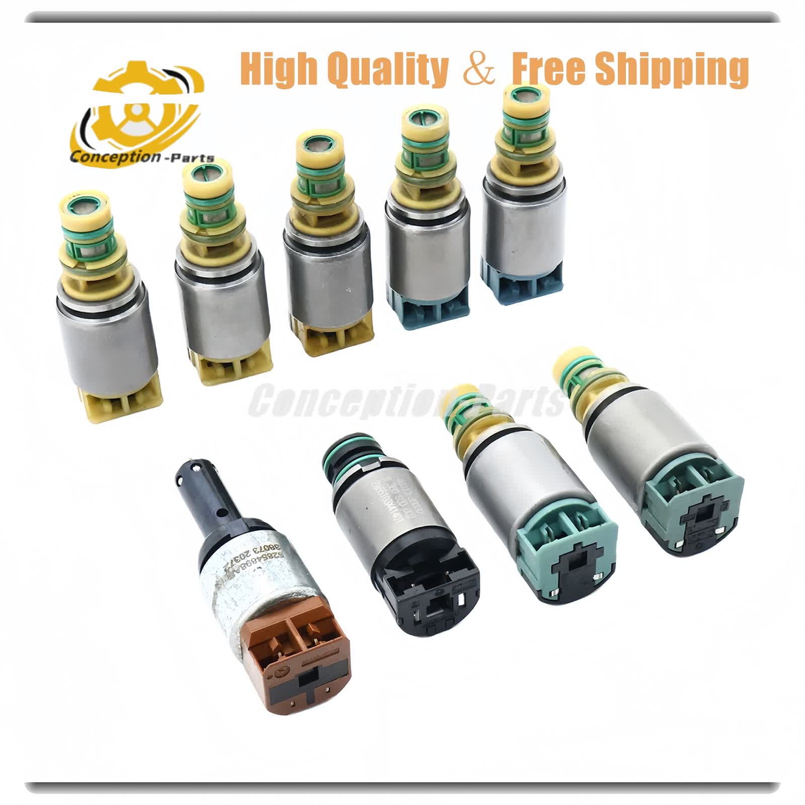 9 Pcs 845RE kit Transmission Solenoid For Dodge Charger 2012-2018 3.6L V6 DFL