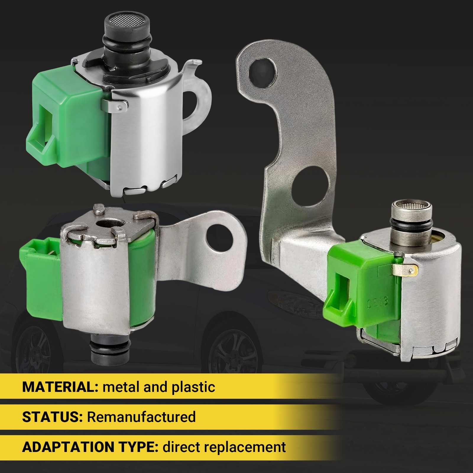 3Pcs S1 & S2 & SL Transmission Shift Solenoid Kit For Toyota Corolla 1.8L Matrix