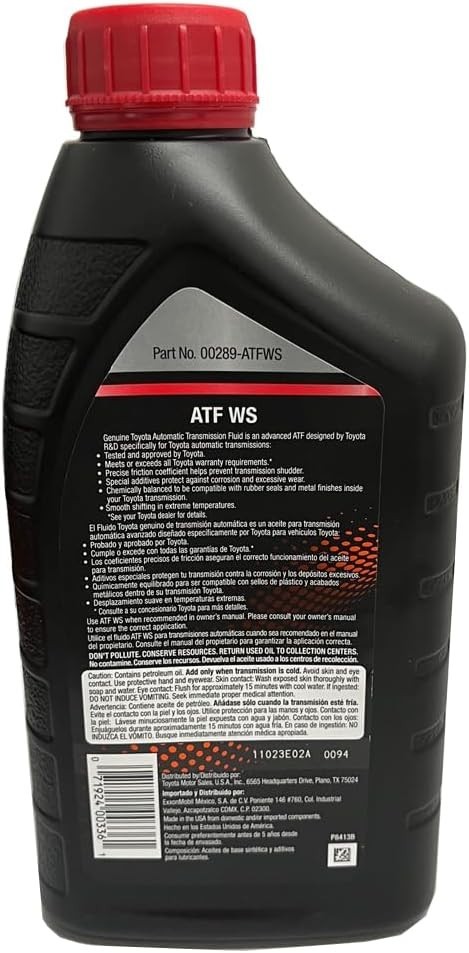 Toyota Lexus ATF WS Automatic Transmission Fluid 6 Quart Pack OEM Genuine