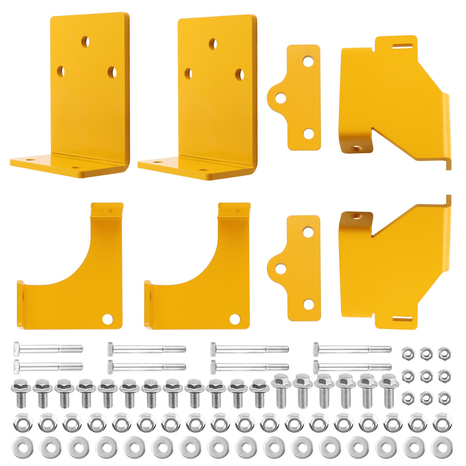 1 Pair Universal 45 Deg Fixed Side Mount Steel Brackets For Sparco Bucket Seat