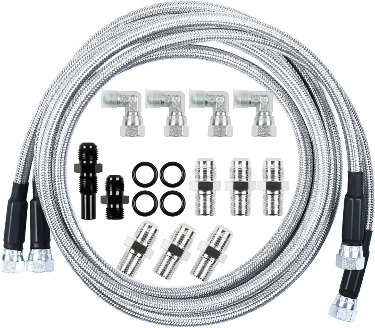 70″Transmission Cooler Hose for 700R4 4L60 4L60E Braided Lines Fit Ford GM Chevy