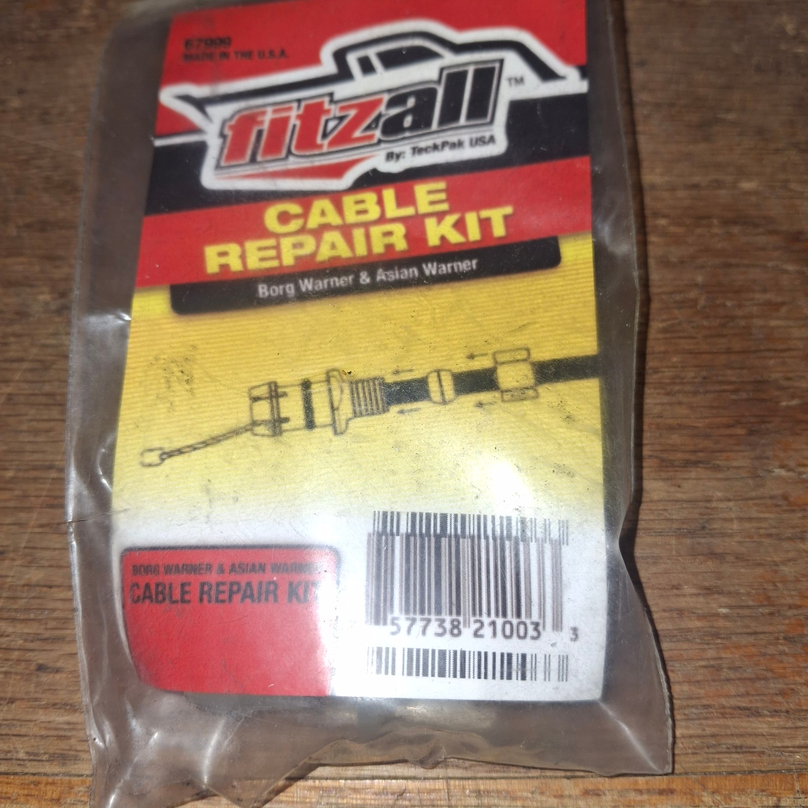 fitzAll Cable Repair Kit Borg and Asian Warner 67999 Detent Cable Lower New
