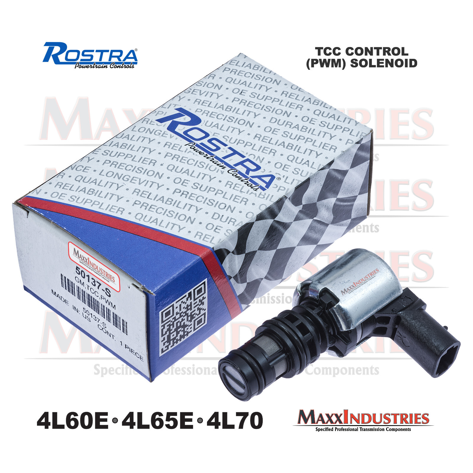 1993-on 4L60E 4L65E Transmission PWM TCC Lock-up Control Solenoid fits GM apps