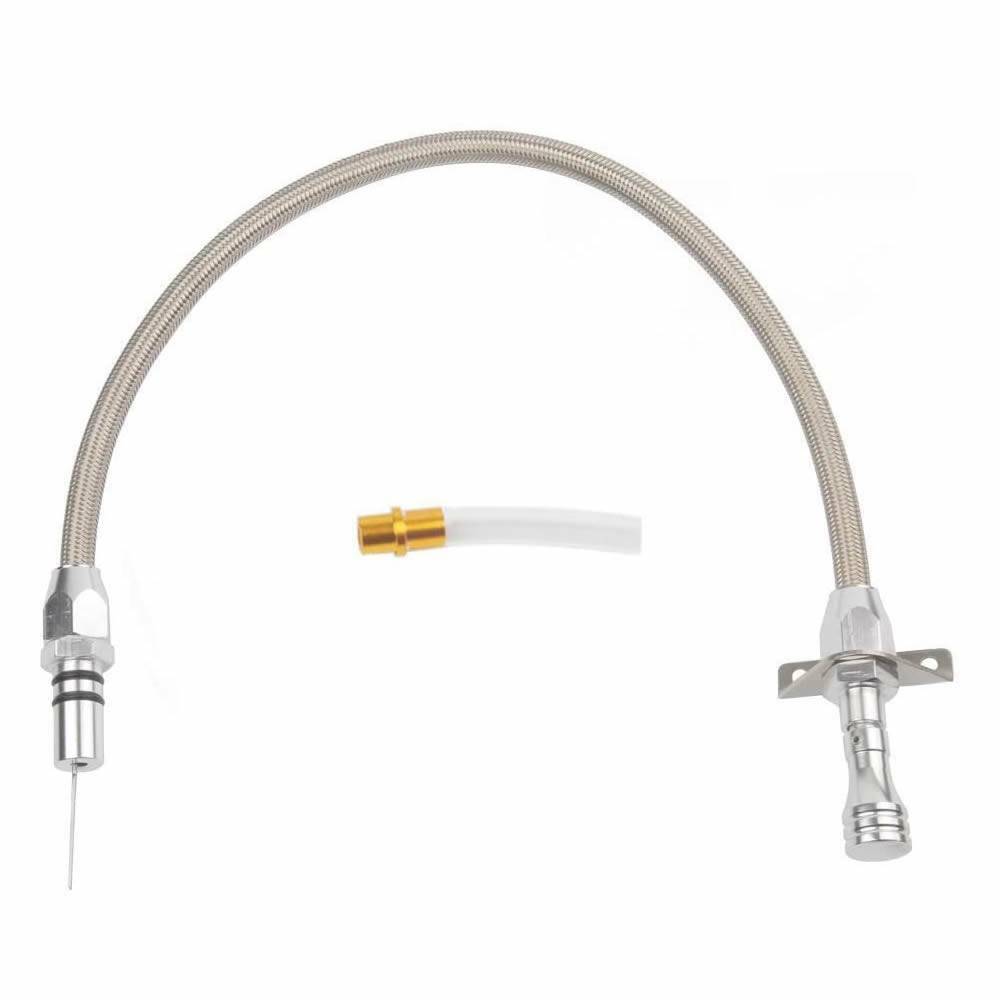 For Chevy GM 4l60e Flexible Transmission Dipstick Firewall Mount + Filler Tube