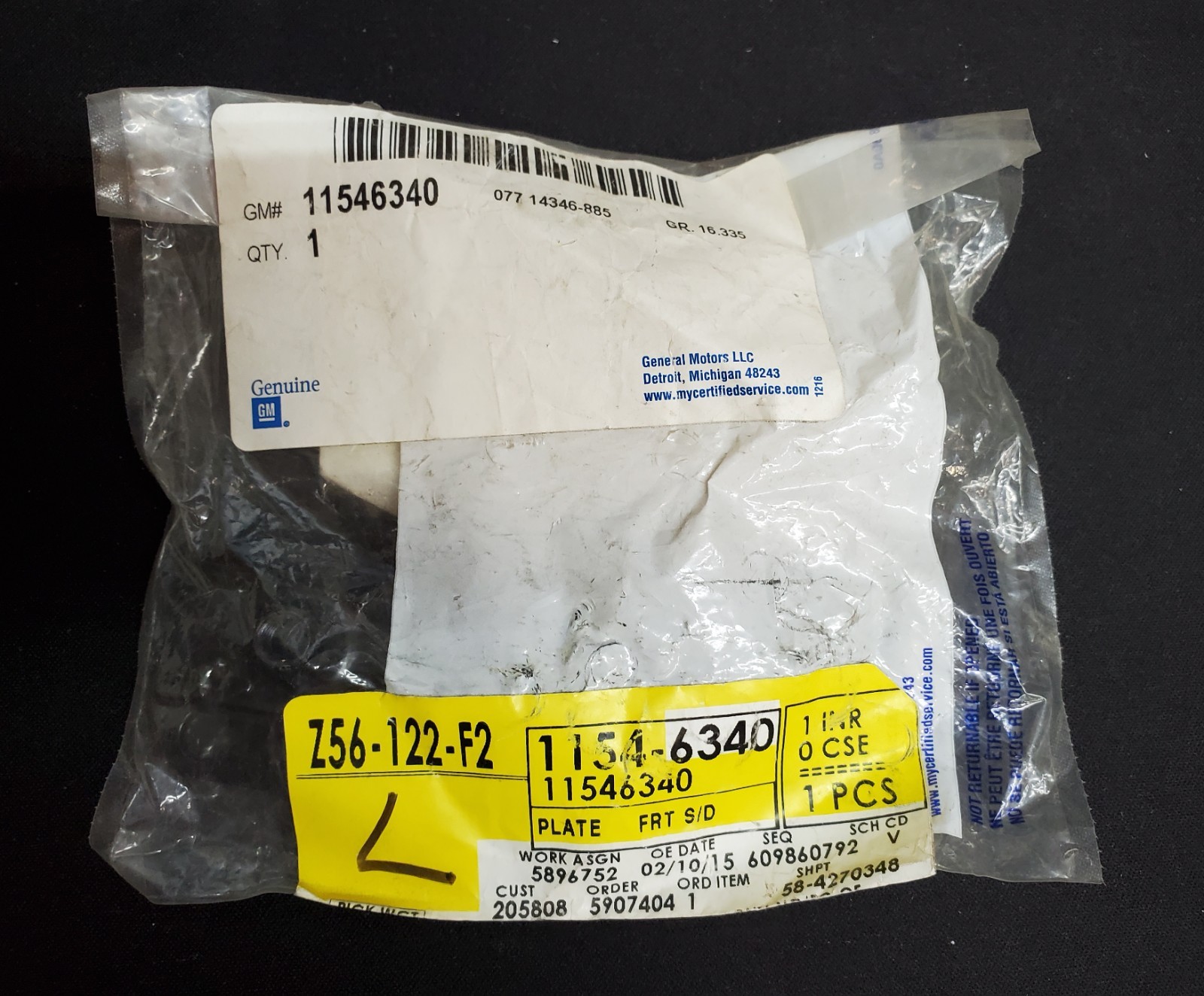 GM OEM Uniside-Anchor Plate 11546340