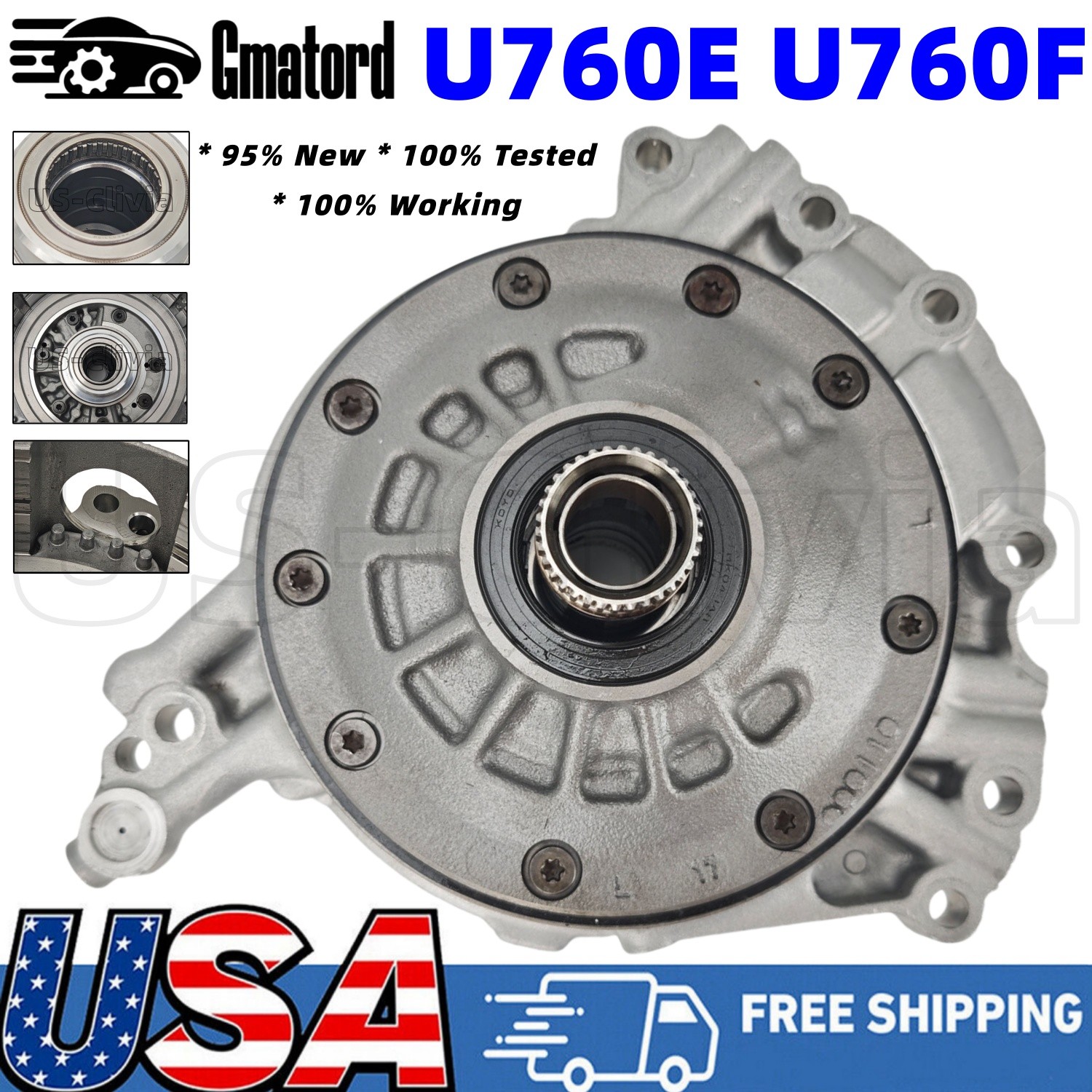 6-Speed U760E U760F Transmission Oil Pump Assy for Toyota Camry 10-15 RAV4 13-14