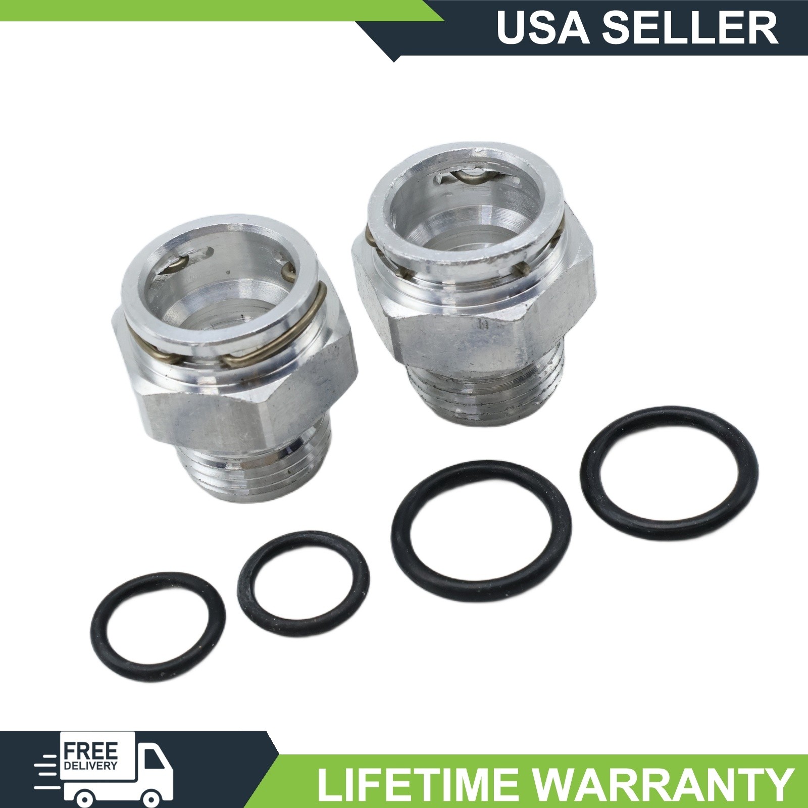 Automatic Transmission Cooler Line Fitting Adapter Pair For Jeep Grand Cherokee