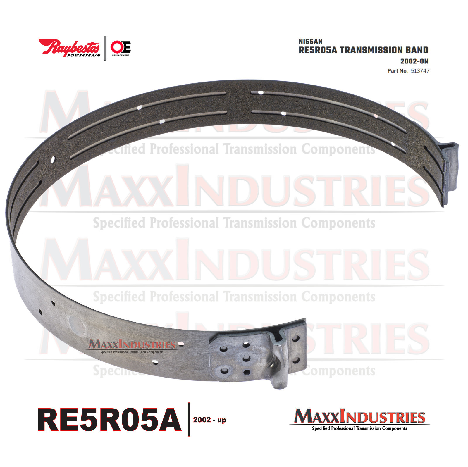 RE5R05A Transmission Band High Energy Raybestos Pathfinder Q45 Frontier 350Z 02+