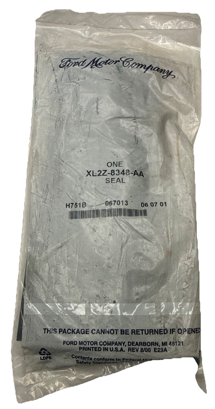 Ford XL2Z-8348-AA Seal NOS Genuine OEM New In Bag