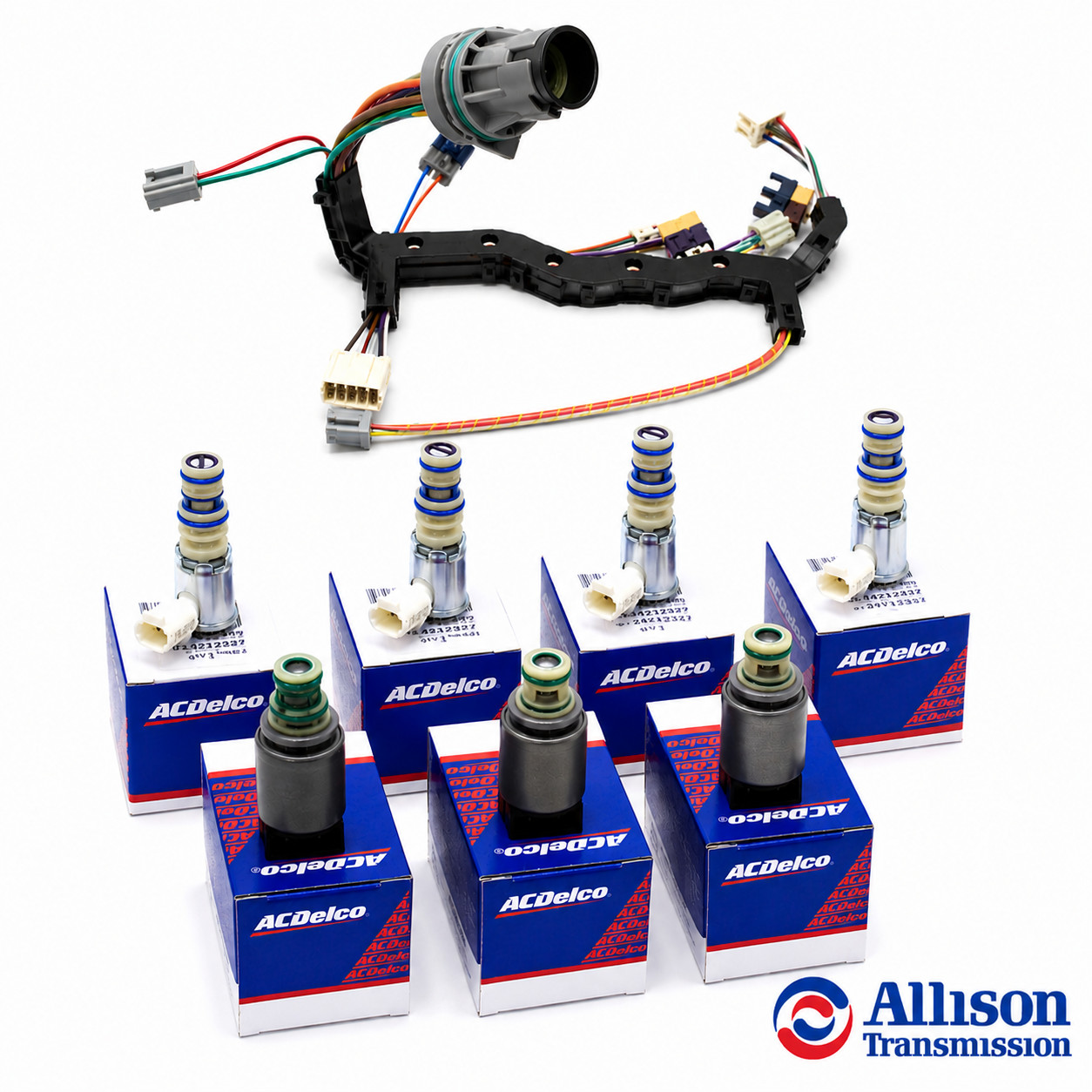 Shift Solenoid Kit W/Wire Harness Allison Trans 1000/2000 6-Spd Duramax 2006-09*