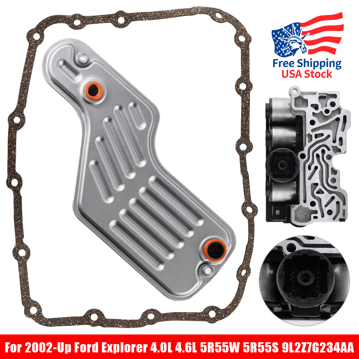 Transmission Shift Solenoid Pack 5R55W, 5R55S For 2002-up Ford Explorer 4.0/4.6L