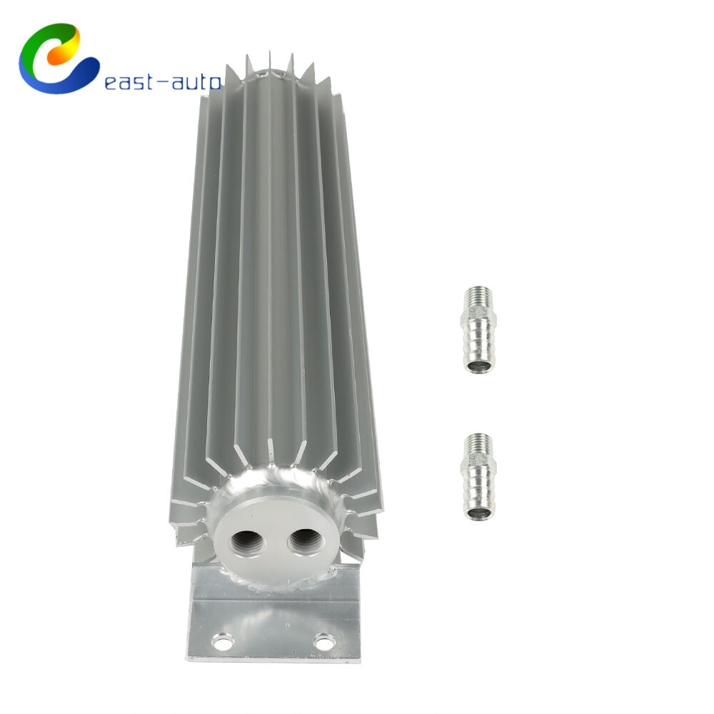 12″ Finned Aluminum Double Pass Transmission Trans Cooler – Dual Line Universal