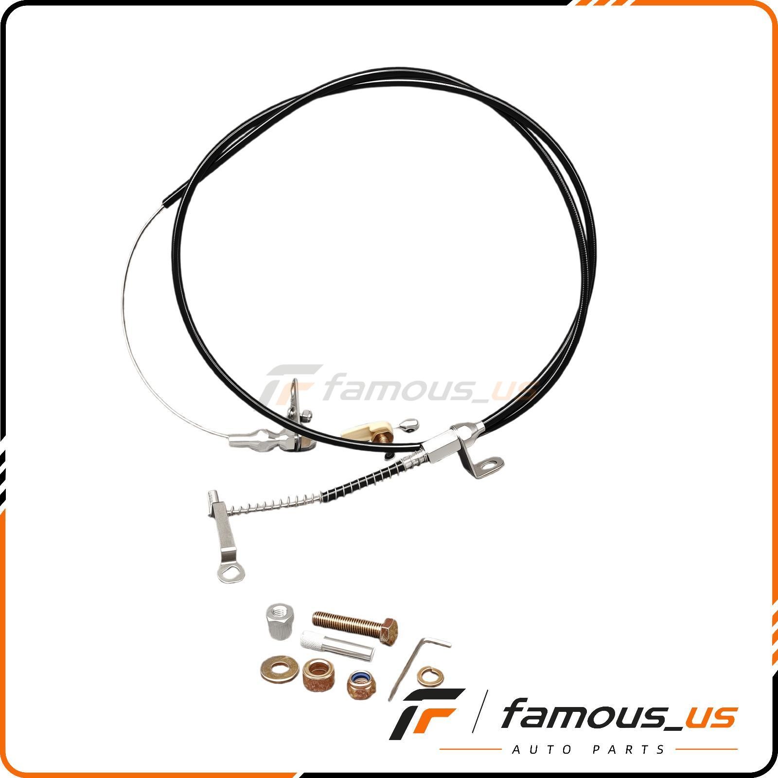 New Black Kickdown Cable Kit Fits For Ford/AOD Lokar KD-2AODU