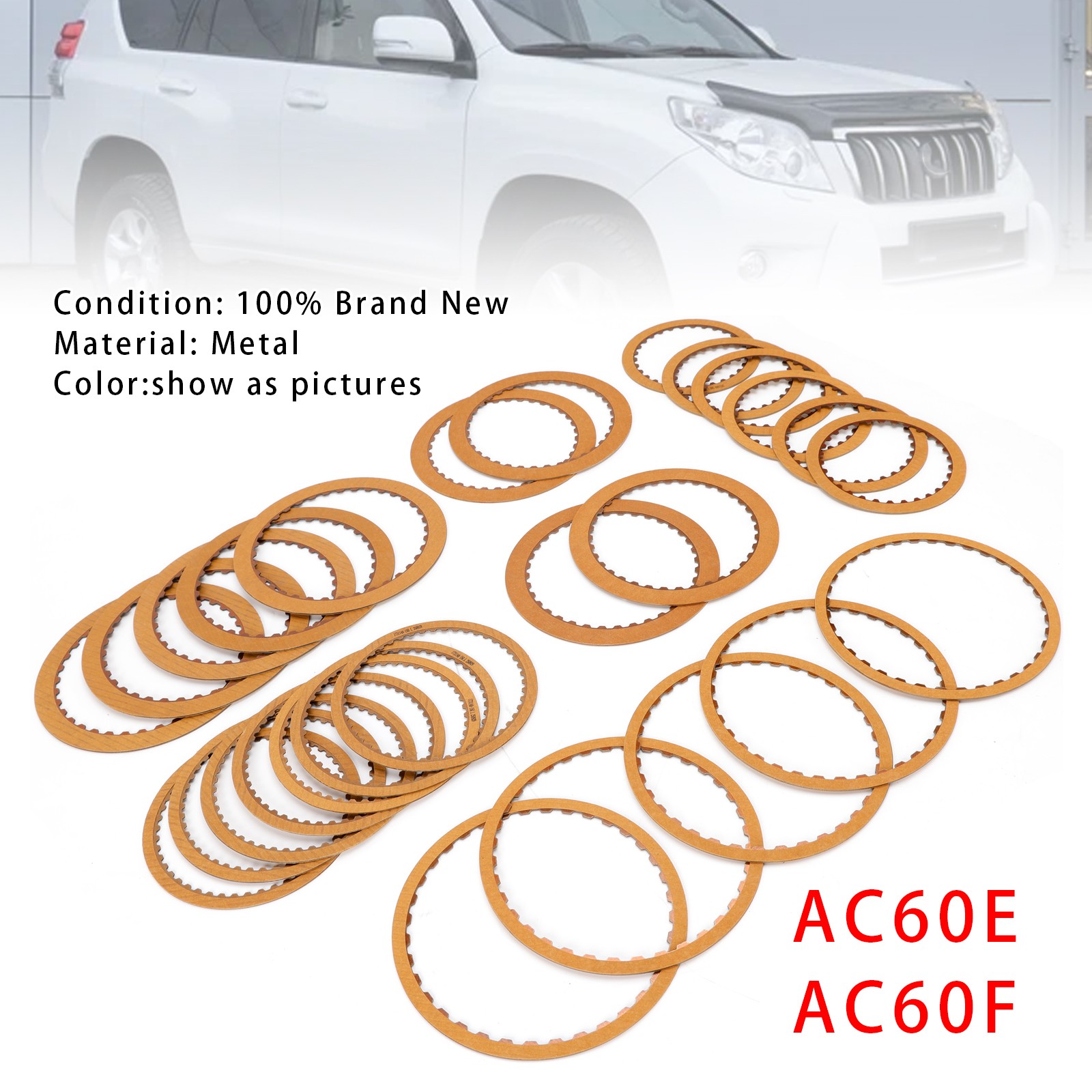 ⚙️AC60F AC60E Transmission Friction Kit Clutch Plates For Toyota Prado 2.7L 3.5L