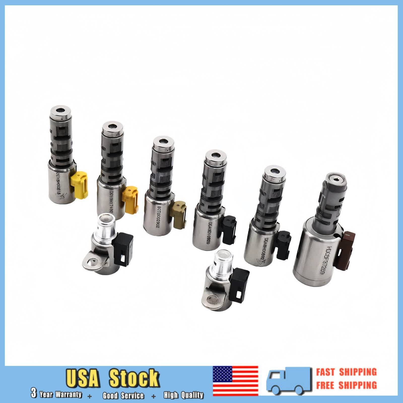 8Pcs Transmission Solenoid Small Valve Fit 03-08 Audi TT 05-10 VW Jetta 09G 6spd